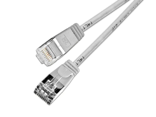[90132509 353761] SLIM Slimpatchkabel RJ-45 - RJ-45, Cat 6, U/FTP, 1 m, Grau
