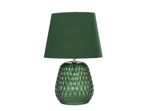 [90132577 1131674] Pauleen Tischleuchte Crystal Velours 1x E14 Grün