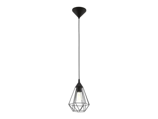 [90132647 905343] EGLO Leuchten Pendelleuchte TARBES 1x E27, 17.5 cm Schwarz