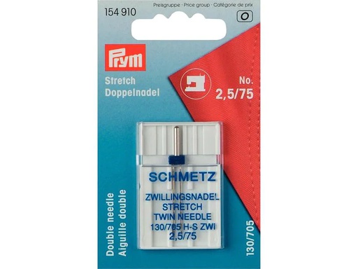 [90132731 1174961] Prym Nähmaschinennadel Stretch Nr. 75 Doppel, 1 Stück