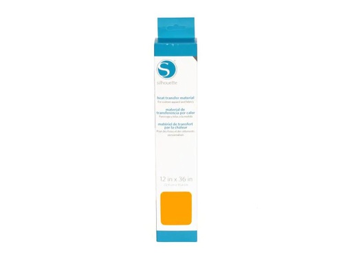 [90132846 603248] Silhouette Aufbügelfolie 30.5cm x 91.4 cm Orange, beflockt