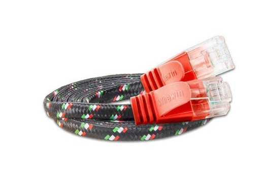 [90132924 355212] SLIM Slimpatchkabel RJ-45 - RJ-45, Cat 6, UTP, 0.5 m, Rot