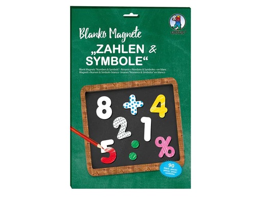 [90132939 1158350] URSUS Haftmagnet Zahlen weiss 50 Stk.