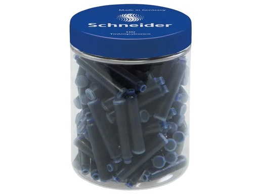 [90133114 953982] Schneider Tintenpatrone 100 Stück, Blau