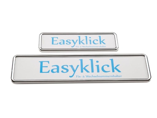 [90133116 590098] EASYKLICK Kennzeichenhalterset lang, Chrom