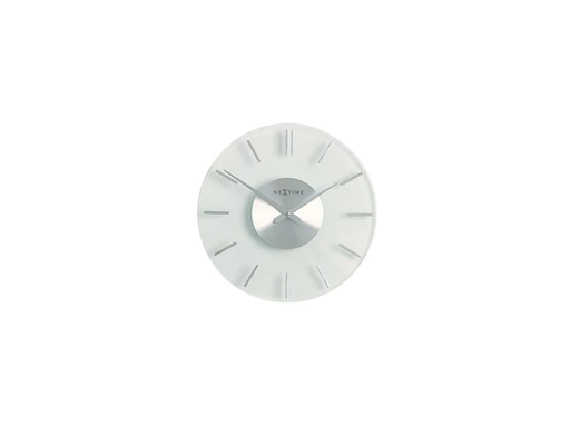 [90133177 736155] NeXtime Wanduhr Stripe 2631 Ø 26 cm Transparent