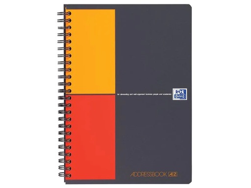 [90133346 1108959] Oxford Adressbuch International, A5, Liniert, Grau