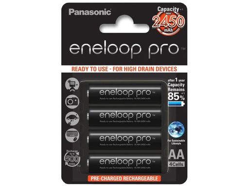 [90133472 324544] Panasonic Akku Eneloop Pro BK-3HCDE/4BE 2500 mAh
