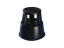 WEDO Rollhocker Step Kunststoff, Schwarz