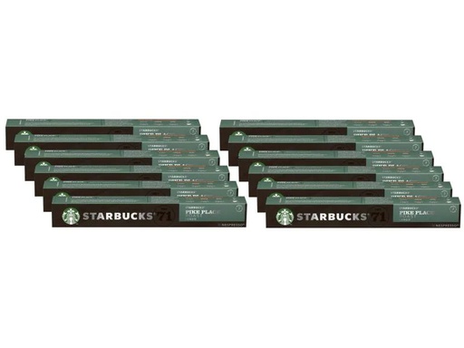[90133654 1040312] Starbucks Kaffeekapseln Pike Place Roast 12 x 10 Stück