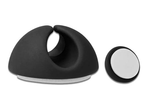 [90133674 1134771] Delock Kabelhalter 35mm, für 1 Kabel, selbstklebend 6 Stück