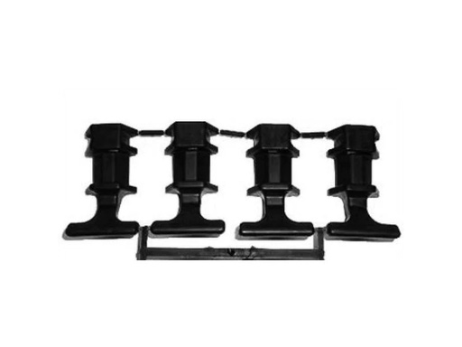 [90133691 758773] STOECKLER Klammer 4 Stück, schwarz