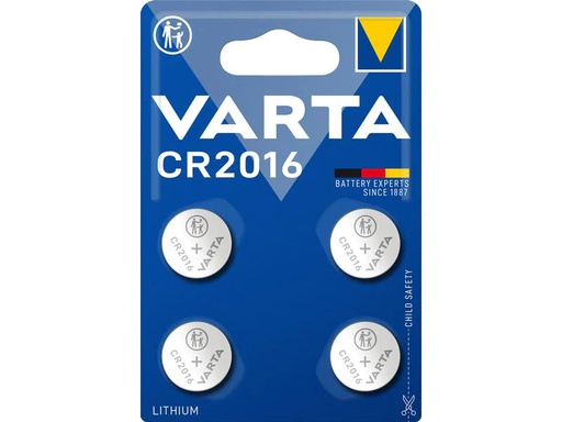 [90013349 1108232] Varta Knopfzelle CR2016 4 Stück
