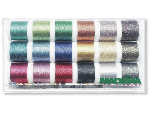 [90133747 629506] Madeira Näh- und Stickgarn Metallic Supertwist Garnbox Mehrfarbig