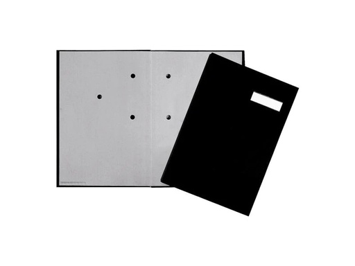 [90133756 649091] Pagna Unterschriftenmappe mit 20 Fächer, Schwarz