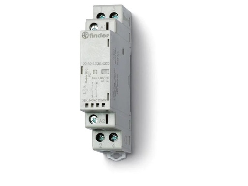 [90133761 1040233] Finder Schütze Serie 22 1S + 1Ö, 25A 230 V