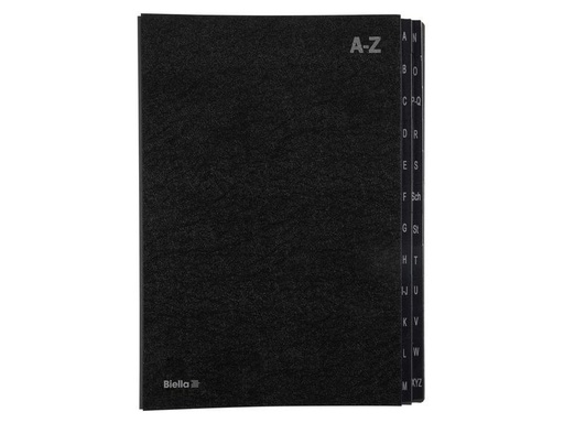 [90133931 555705] Biella Pultmappe A4 A-Z Schwarz