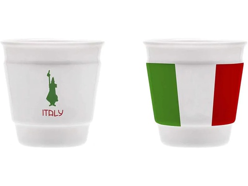 [90134117 1084112] Bialetti Espressotasse Italia 60 ml, 1 Stück, Weiss