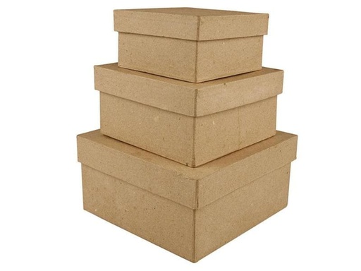 [90134121 655108] Creativ Company Papp-Schachtel 5 - 7,5 cm , 3 Stück