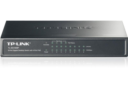 [90134135 240708] TP-Link PoE+ Switch TL-SG1008P 8 Port