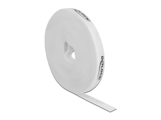 [90134139 1156974] Delock Klettband 10 m x 15 mm Weiss