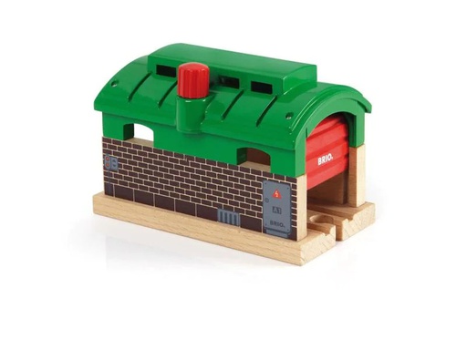 [90134146 483499] BRIO Eisenbahn Lokschuppen mit Rolltor
