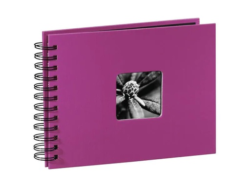 [90134535 1064785] Hama Fotoalbum Fine Art 24 x 17 cm Pink, 50 schwarze Seiten