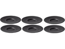 Villeroy & Boch Untertasse Manufacture Rock 6 Stück, Schwarz