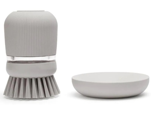 [90134597 1058442] Brabantia Spülbürste mit Seifenspender Grau