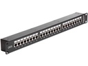 Delock Patchpanel 24 Port, Cat.6 STP 19-Rack Kupplung