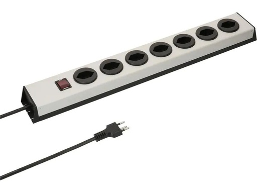 [90134745 345727] Max Hauri Steckdosenleiste Power Line 7x T13 mit Schalter