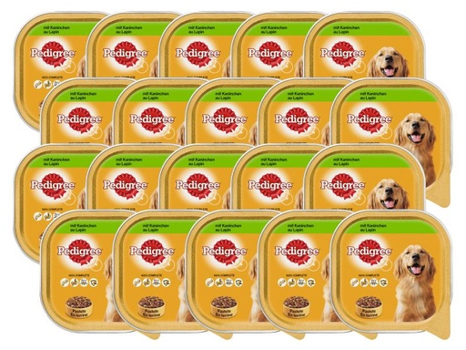 [90134780 564160] Pedigree Nassfutter Adult mit Kaninchen, 20 x 300 g