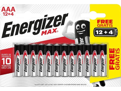 [90134844 957194] Energizer Batterie Max AAA 12+4 Stück