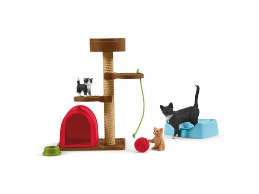 [90134926 1078484] Schleich Spielfigurenset Farm World Spielspass für niedliche Katzen