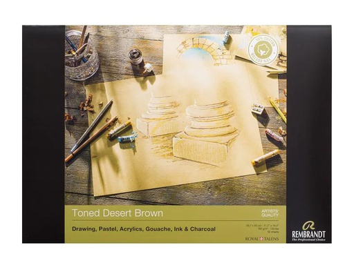 [90134928 1137161] Rembrandt Malblock Toned A3, 50 Blatt, Braun