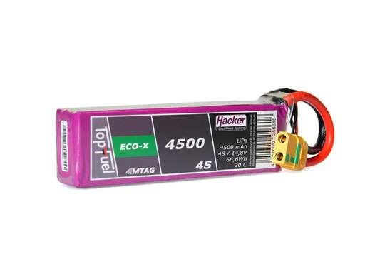 [90134977 1017087] Hacker RC-Akku LiPo 4500 mAh 14.8 V 20C TopFuel ECO-X MTAG
