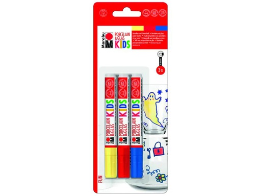[90013485 556308] Marabu Porzellan- und Glasmarker Kids 3 Stück