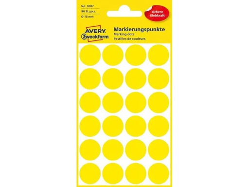 [90135159 926309] Avery Zweckform Klebepunkte 18 mm Gelb