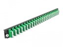 Delock Verteilerplatte Frontblende 24 Port LC Quad OS2 SM grün