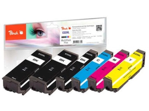 [90135471 1142583] Peach Tinte Epson No. 33XL 2x BK, 1x PBK C, M, Y