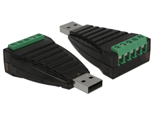 [90135486 946597] Delock USB-Adapter USB Typ-A zu RS-422/485 Terminalblock 5Pin