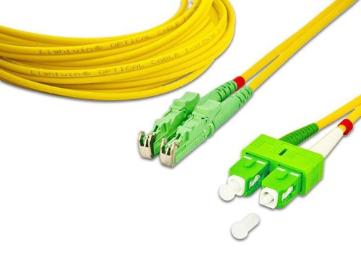[90135574 227240] Lightwin LWL-Patchkabel E2000/APC-SC/APC, Singlemode, Duplex, 2 m