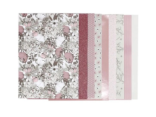 [90135691 931468] Creativ Company Bastelpapier Vivi Gade-Design 20 x 30 cm, 24 Blatt