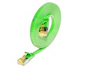 SLIM Slimpatchkabel  Cat 6A, U/FTP, 0.5 m, Grün