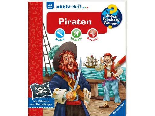 [90135746 1069550] Ravensburger Kinder-Sachbuch WWW Aktiv-Heft Piraten