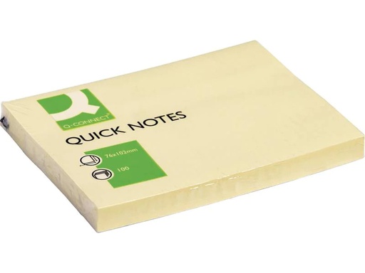 [90136134 1045990] CONNECT Notizzettel Quick Notes 76 x 102 mm, Gelb