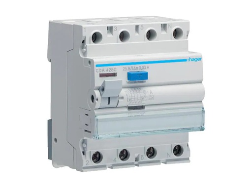 [90136303 889171] Hager FI Schalter 4P 25A 30mA A