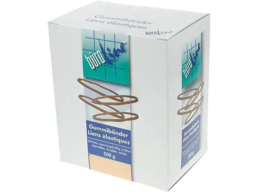 [90136549 1128819] Büroline Gummiband 1.3 x 40 mm, 500 g