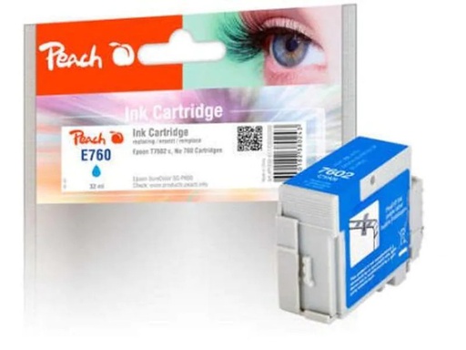 [90136610 819766] Peach Tinte Epson T7602, No760 Cyan