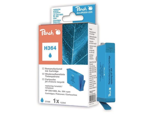 [90136710 487023] Peach Tinte HP Nr. 364 (CB318EE) Cyan